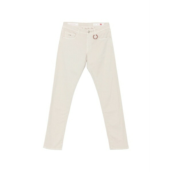 トラマロッサ メンズ ジーンズズボン下 ボトムス Michelangelo logo-patch jeans Neutrals