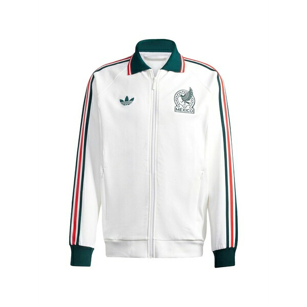 アディダス メンズ 上衣＆上衣 アウター Mexico away anthem zip-up jacket White