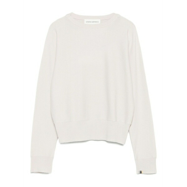 エクストリームカシミア レディース 編み物\u0026プルオーバー アウター Ribbed-cuff cashmere jumper Neutrals