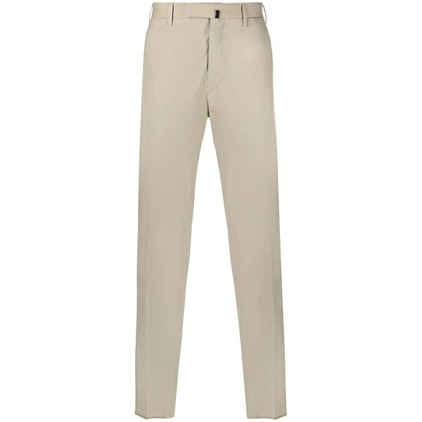 インコテックス メンズ 心地好いズボン下 ボトムス Straight-leg cotton chinos Neutrals