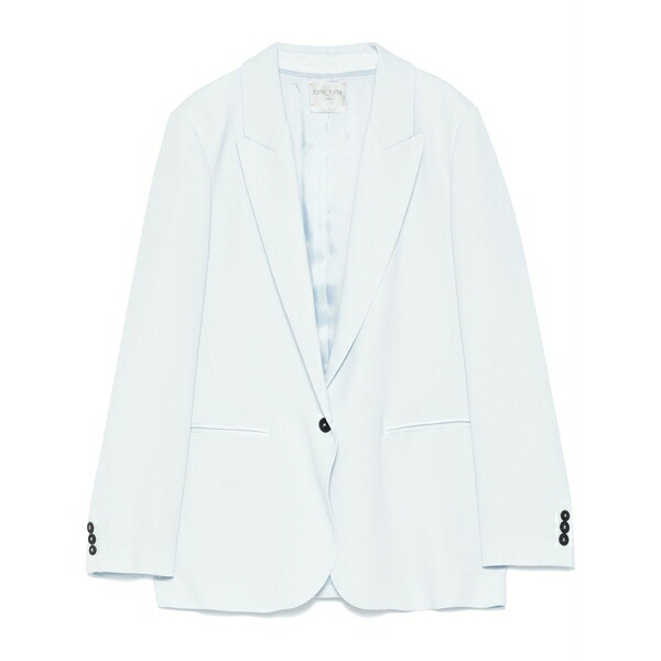 フォルテ フォルテ レディース 上衣＆上衣 アウター Crepe blazer Blue