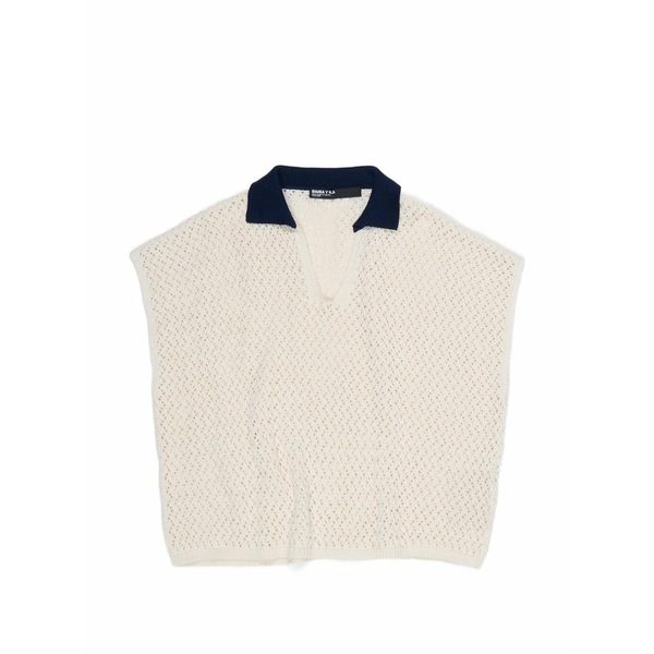 ビンバ イ ローラ レディース プルオーバー トップス Open-knit v-neck top Neutrals