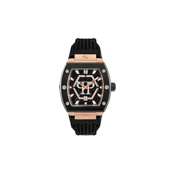フィリップ飾り気の無い メンズ ウォッチ 佩び物 The hexagon phantom 44粍 watch Black