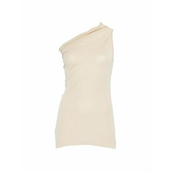 リックオウエンス レディース カットソー トップス One-shoulder top Neutrals