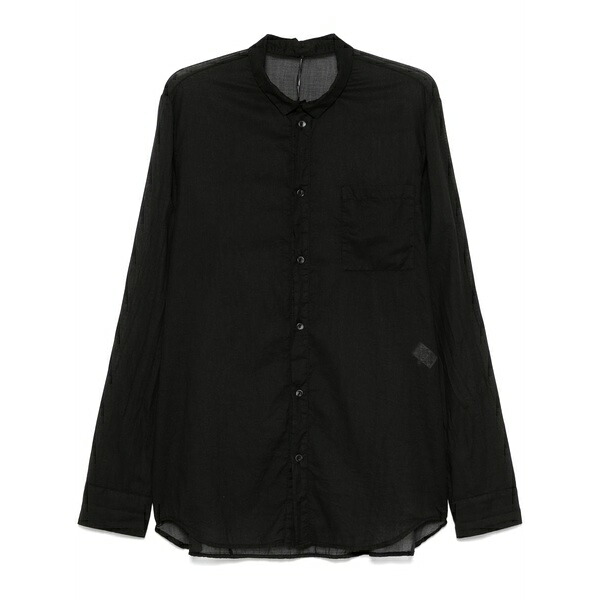 マスナダ メンズ プルオーバー トップス Cotton shirt  Black