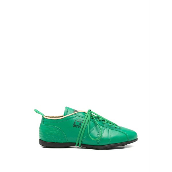 パントフォラドーロ レディース スニーカー シューズ Logo-print lace-up sneakers Green