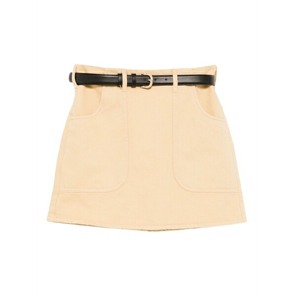 セルフ・ポートレイト レディース スコート ボトムス A-line belted mini skirt Neutrals