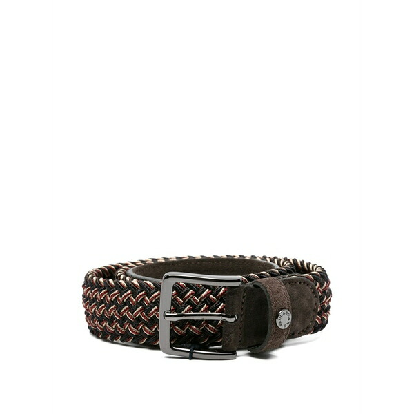 ポールアンドシャーク メンズ 三尺帯 付属物 Braided leather belt Blue