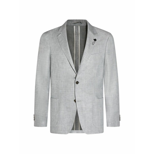 ラルディーニ メンズ 上衣＆上衣 アウター Flower pin pocket blazer Grey