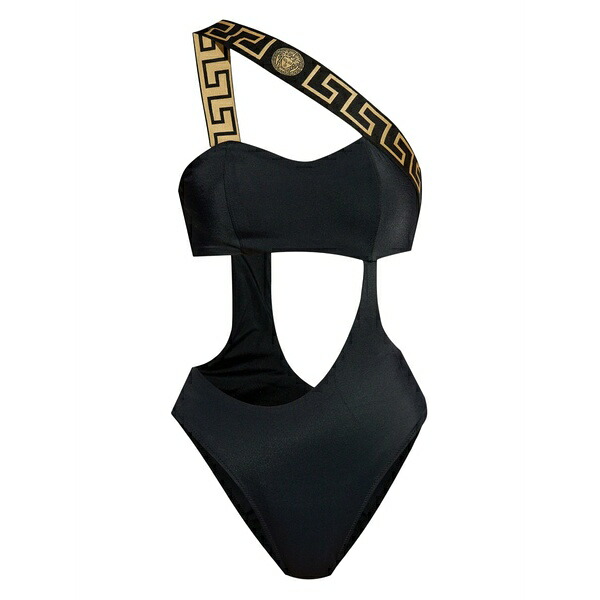 ヴェルサーチ レディース 衣裳 トップス Cut-out detailing swimsuit Black
