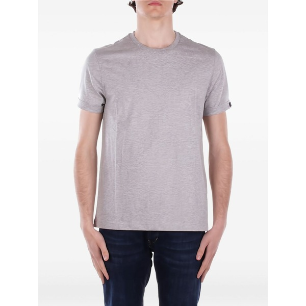 フェイ メンズ プルオーバー トップス Logo-tab short-sleeve t-shirt Grey