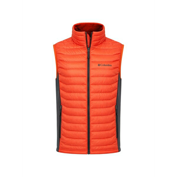 コロンビア メンズ 上衣＆上衣 アウター Quilted zip-up gilet Orange