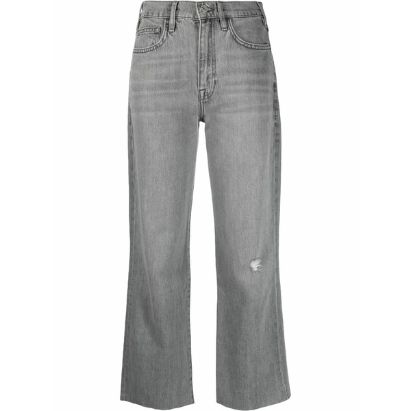 フレーム レディース デニムパンツ ボトムス Le jane straight-leg jeans Grey｜asty