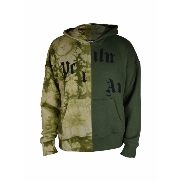 パーム・エンジェルス メンズ パーカー・スウェットシャツ アウター Tie-dye logo-print hoodie Green
