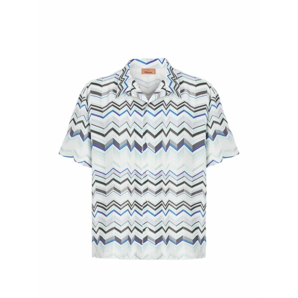 ミッソーニ メンズ ティーシャツ トップス Zigzag-pattern shirt White