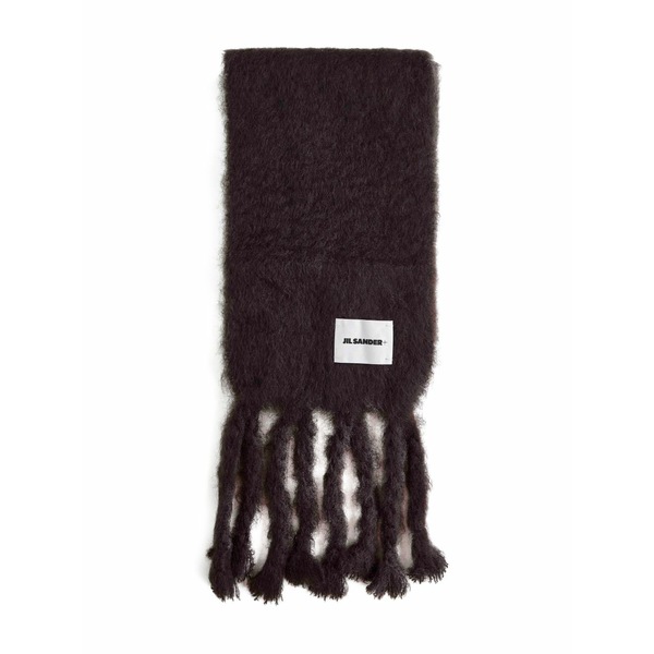 ジル・サンダー メンズ えり巻き・袈裟・えり巻き 付属物 Fringed scarf Brown
