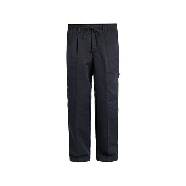 PTトリノ メンズ カジュアルパンツ ボトムス Pleated drawstring trousers Black｜asty