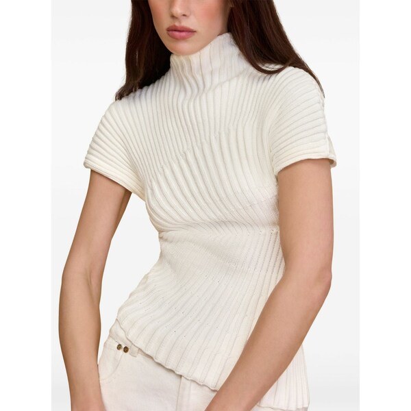 ブームガイア レディース ティーシャツ トップス Annemie ribbed roll-neck top White