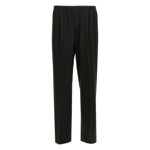 地下室 部屋の入り口 メンズ 心地好いズボン下 ボトムス Ezio elastic-waistband trousers Black