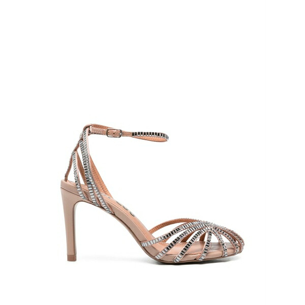 ビビロウ レディース サンダル シューズ Serabi crystal-embellished cage-strap sandals Neutrals