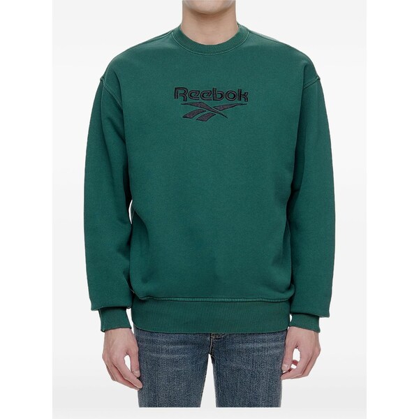 リーボック メンズ パーカー・スウェットシャツ アウター Cl premium vector sweatshirt Green｜asty