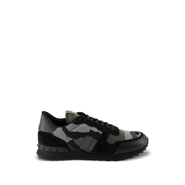 ヴァレンティノ ガラヴァーニ メンズ スニーカー シューズ Rockrunner camouflage sneakers Black
