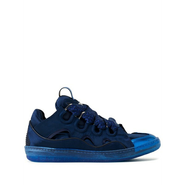 ランバン メンズ スニーカー シューズ Metallic-toe sneakers Blue