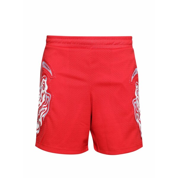 ウォーレンロータス メンズ 心地よいズボン下 ボトムス Serenity mesh shorts Red