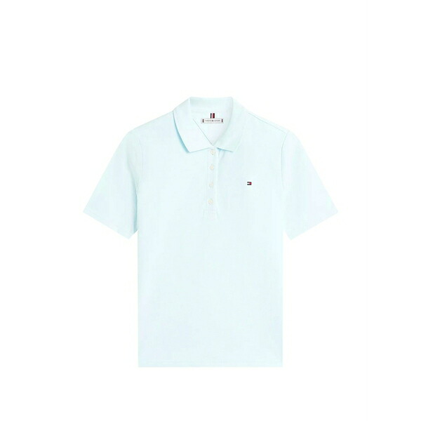 トミー ヒルフィガー レディース スポーツシャツ トップス Buttoned polo shirt Blue