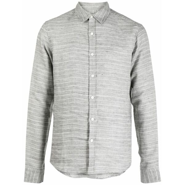 非公式棚卸し資産 メンズ ティーシャツ トップス Horizontal-stripe print shirt  Grey