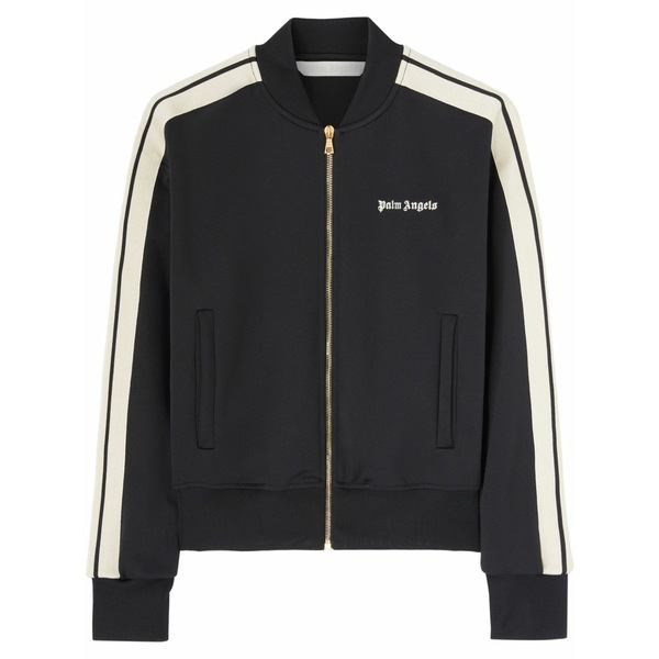 パーム・エンジェルス レディース 上衣＆上衣 アウター Logo-print track bomber jacket Black