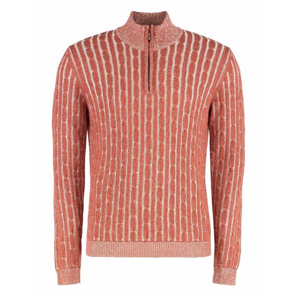 ムーレー メンズ 編み物\u0026プルオーバー アウター Denis-wcs half-zip sweater Orange