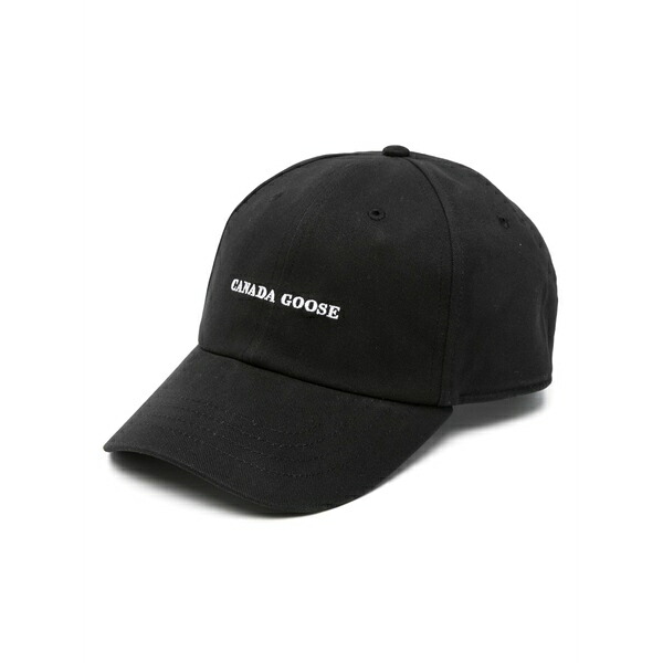 カナダグース メンズ かぶり笠 佩び物 Cotton baseball  cap Black