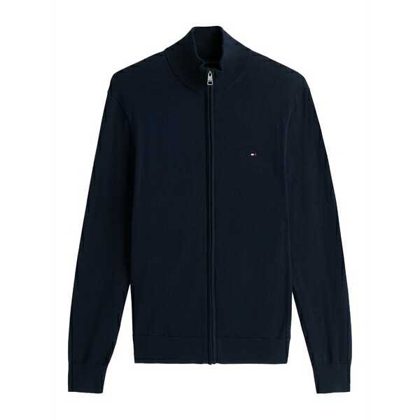 トミー ヒルフィガー メンズ ジレー アウター Zip cardigan Blue