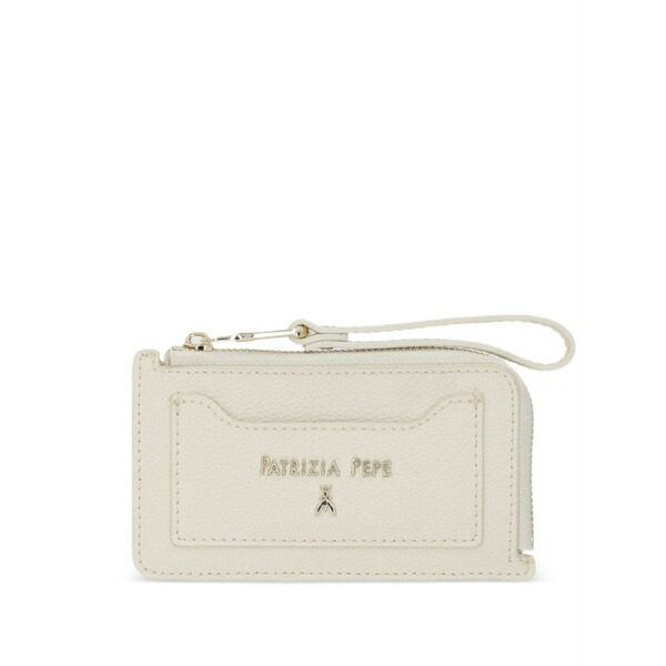 パトリツィア ペペ レディース 紙入れ 付属品 Leather cardholder Neutrals