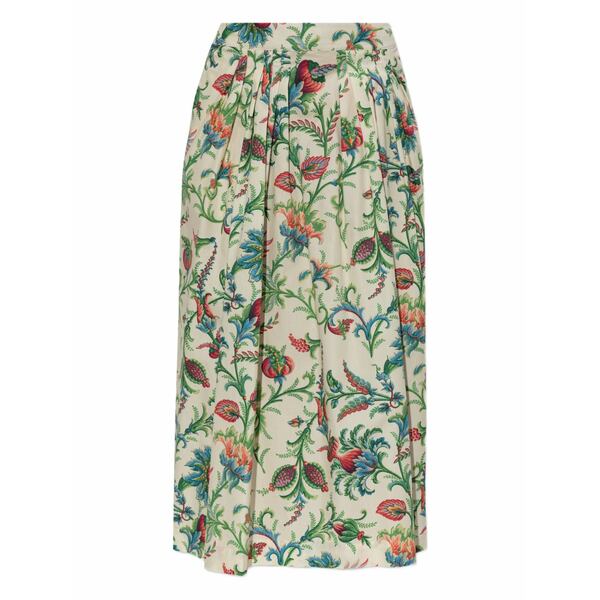 エトロ レディース スコート ボトムス Floral-pattern MIDI skirt Neutrals