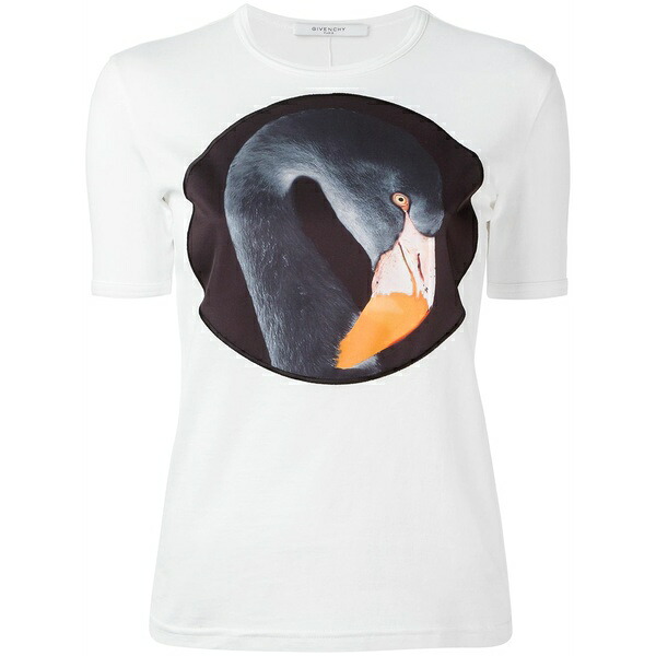 ジバンシー レディース Tシャツ トップス Flamingo print t-shirt White|asty