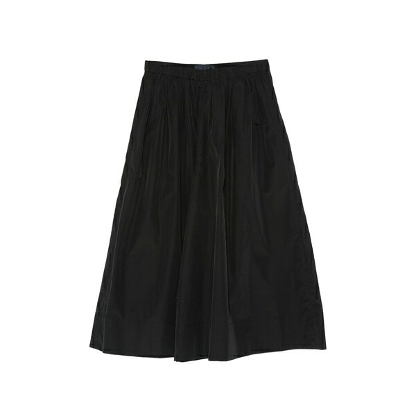 ジュン・ジー レディース 心地よいズボン下 ボトムス Elasticated-waistband pleated palazzo pants Black