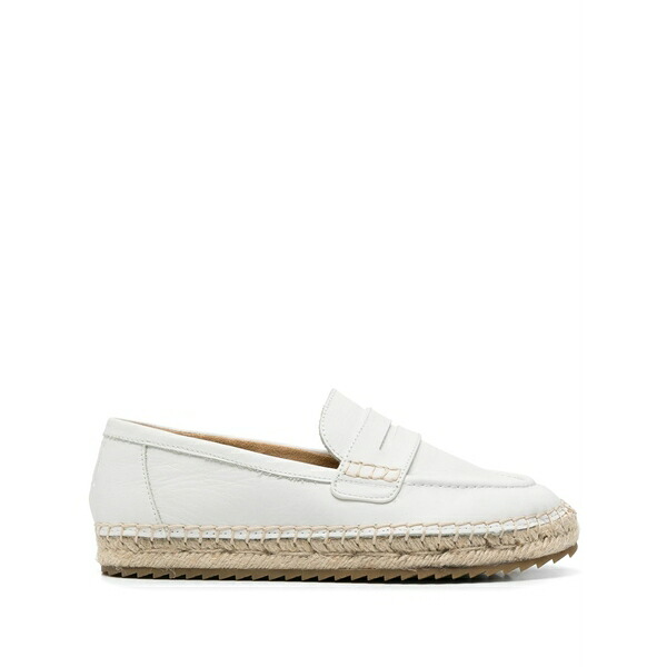 マルコポーロ レディース サンダル シューズ Leather espadrilles White