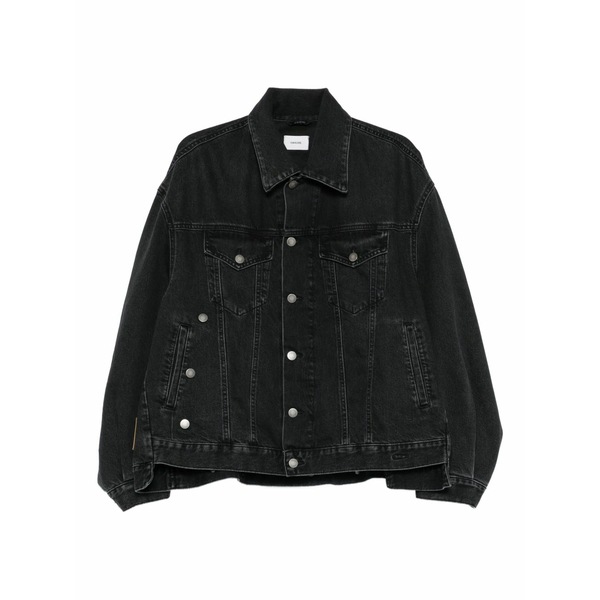 御機嫌冷やりとした レディース 上衣＆上衣 アウター Button-fastening denim jacket Black