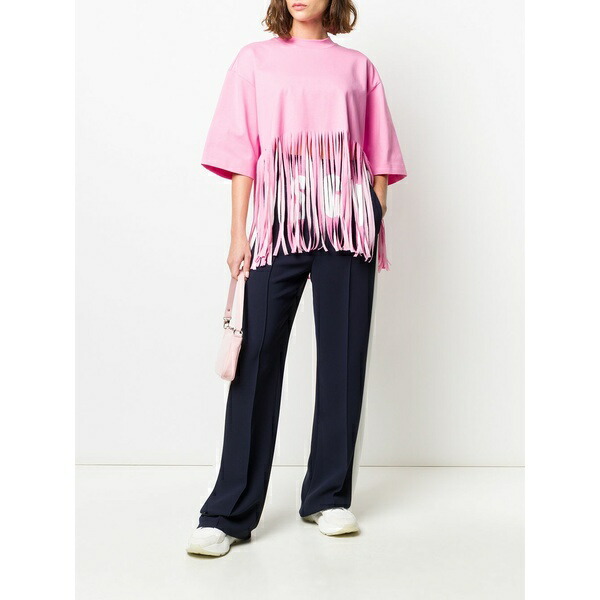 エムエスジイエム レディース 心地好いズボン下 ボトムス Side stripe track pants Blue