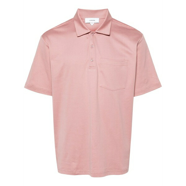 ラルディーニ メンズ スポーツシャツ トップス Jersey cotton polo shirt Pink