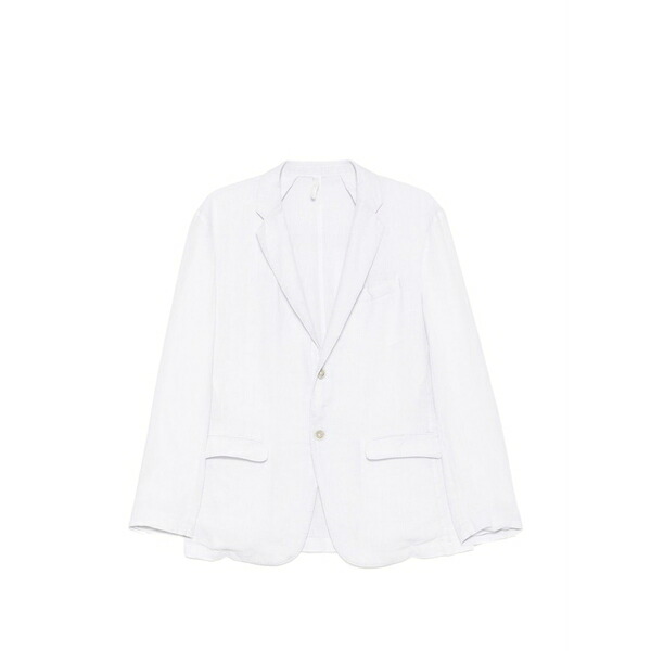 １２０％リノ メンズ 上衣＆上衣 アウター Notch-lapel single-breasted blazer White