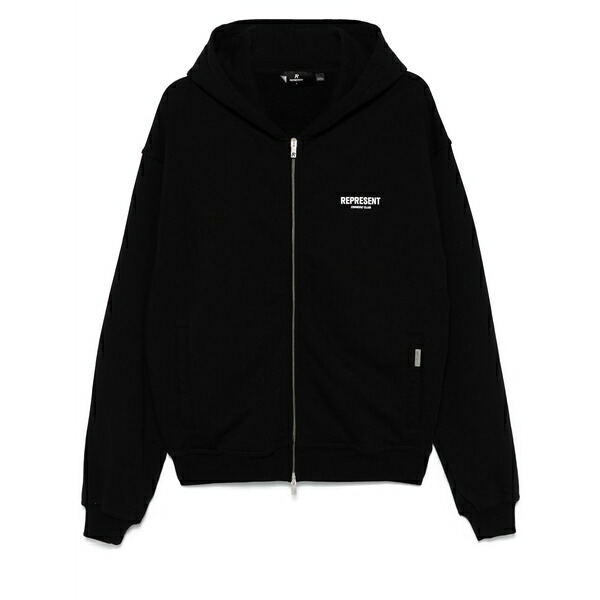 リプレゼント メンズ パーカー・スウェットシャツ アウター Owners club hoodie Black｜asty