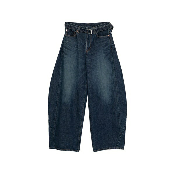 サカイ レディース ジーンズズボン下 ボトムス Belted jeans Blue