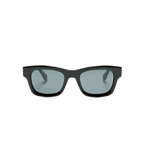 エトニアバルセロナ メンズ サングラス・アイウェア 佩び物 Logo-plaque wayfarer-frame sunglasses  Black