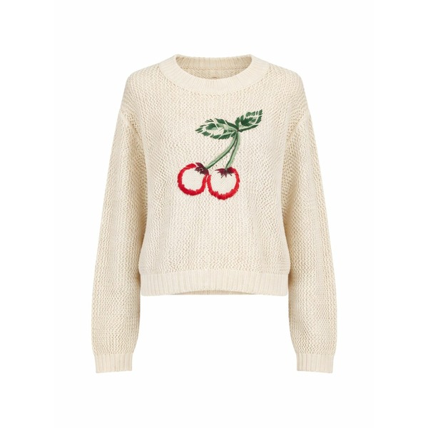 ツイン仕掛ける レディース 編み物\u0026スウェーター アウター Cherry sweater Neutrals