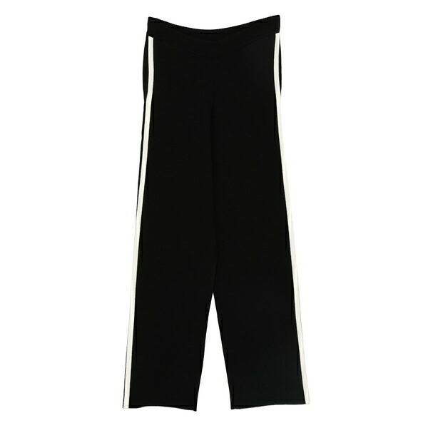 アヤ ムーサ レディース 心地よいズボン下 ボトムス Striped track pants Black
