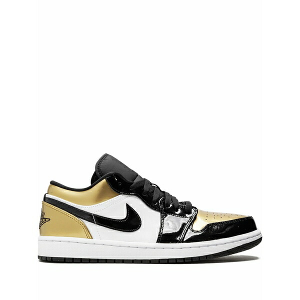 ジョーダン メンズ スニーカー シューズ Air jordan 1 low "gold toe" sneakers Black｜asty