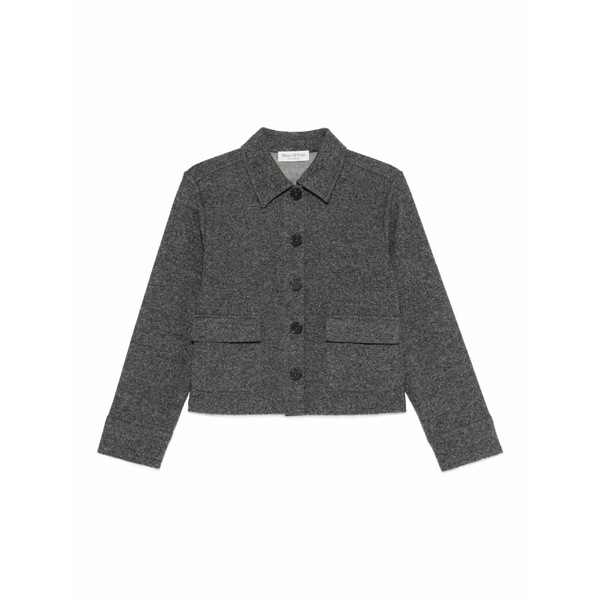 マルコポーロ レディース ジャケット&ブルゾン アウター Point-collar jacket Grey|asty